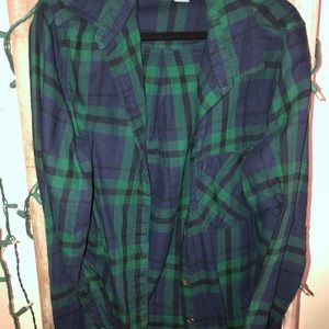 Green Old Navy Flannel